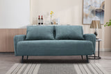 Lawson Gray 61"W Fabric Convertible Sleeper Loveseat