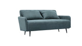Lawson Gray 61"W Fabric Convertible Sleeper Loveseat