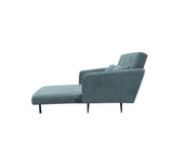 Lawson Gray 61"W Fabric Convertible Sleeper Loveseat