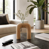 Cisco Grove Brown Wood Horseshoe Vase - 17559-02