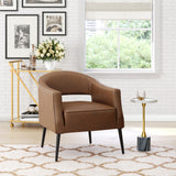 Berkeley Vintage Brown Accent Chair