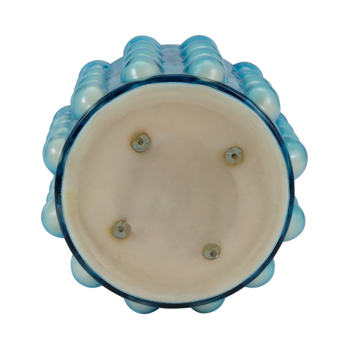 Requa Blue Glass Bubble Candle