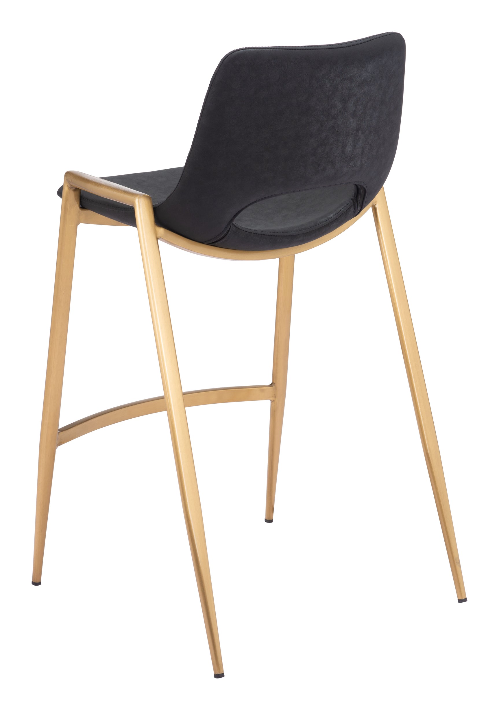Desi Black & Gold Counter Stool (Set of 2)