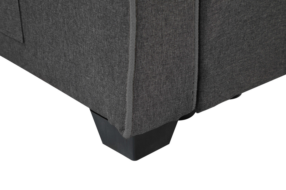 Cody Gray 70"W Linen Sleeper Sofa