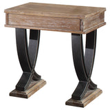Pellio Antique Oak/Black End Table