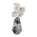 Rinconada White Glass Fog Shadow Vase