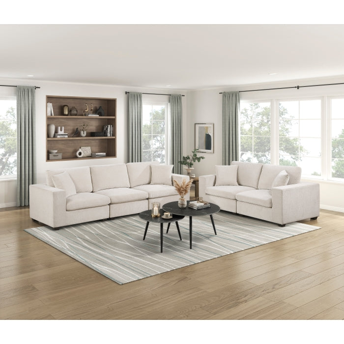 Serenity Beige Armless Chair