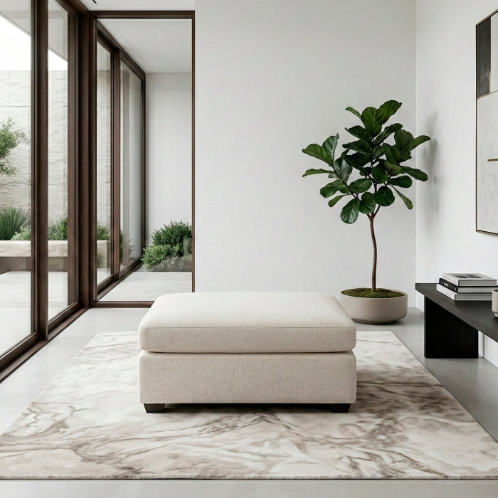 Serenity Beige Ottoman