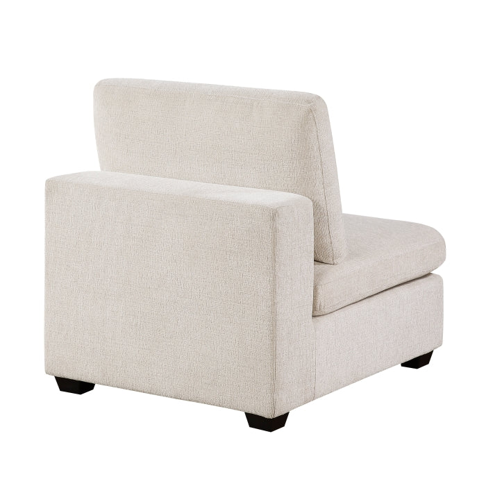 Serenity Beige Armless Chair