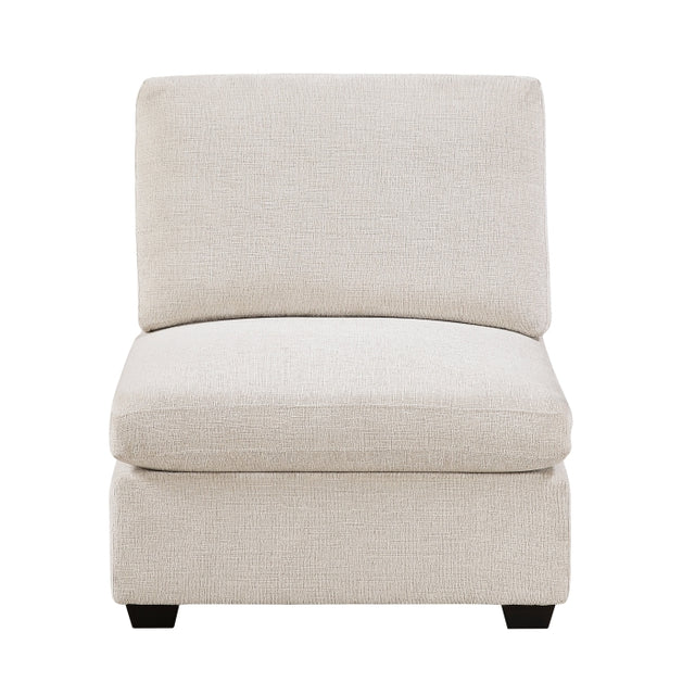 Serenity Beige Armless Chair