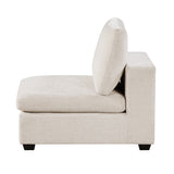 Serenity Beige Armless Chair