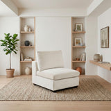 Serenity Beige Armless Chair