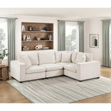 Serenity Beige Armless Chair