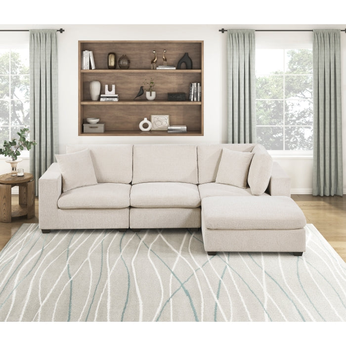 Serenity Beige Ottoman