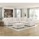 Serenity Beige Ottoman