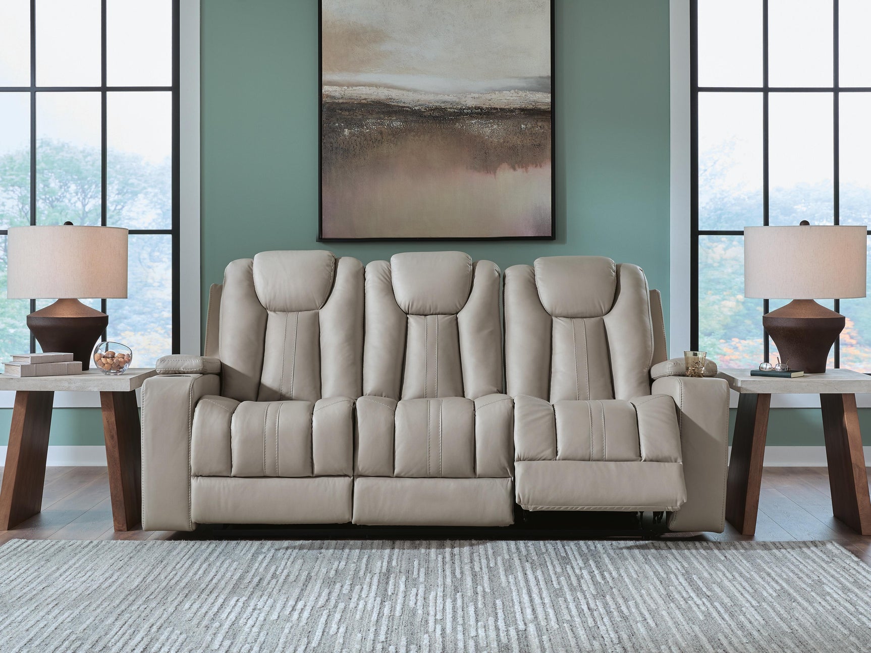Next Move Coin Reclining Sofa with Drop Down Table (Online Special Price)