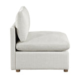 Annex Beige Armless Chair