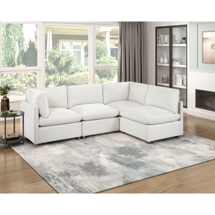 Annex Beige Armless Chair