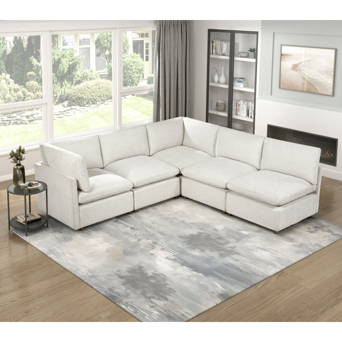 Annex Beige Armless Chair