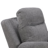 Centric Gray Power Double Reclining Loveseat With Center Console Power Headrests Power Lumbar Support Wireless Charger Hidden Cup Holders Bluetooth Speakers And Charging Ports