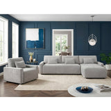 Cumulus Gray Convertible Sleeper Chair With Charging Ports