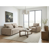 Cumulus Beige Convertible Sleeper Chair With Charging Ports