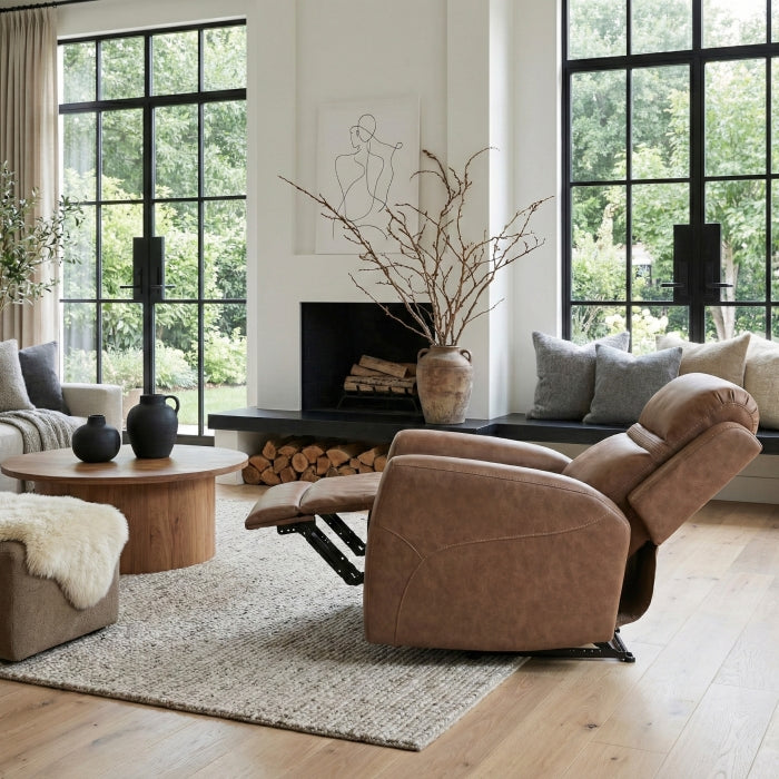 Hearth Brown Reclining Chair