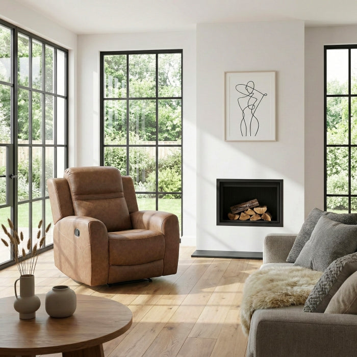 Hearth Brown Reclining Chair