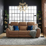 Hearth Brown Double Reclining Sofa