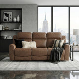 Hearth Brown Double Reclining Sofa