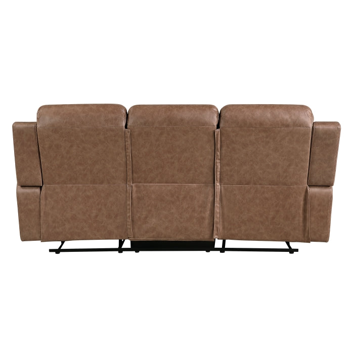 Hearth Brown Double Reclining Sofa
