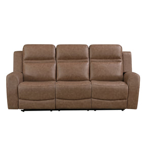 Hearth Brown Double Reclining Sofa