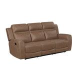 Hearth Brown Double Reclining Sofa