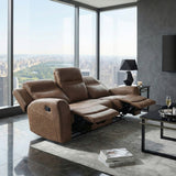 Hearth Brown Double Reclining Sofa
