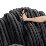 Phyllis Black Double Reclining Sofa With Cup Holders