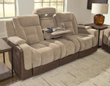Mixed Motion Brownstone Power Reclining Sofa