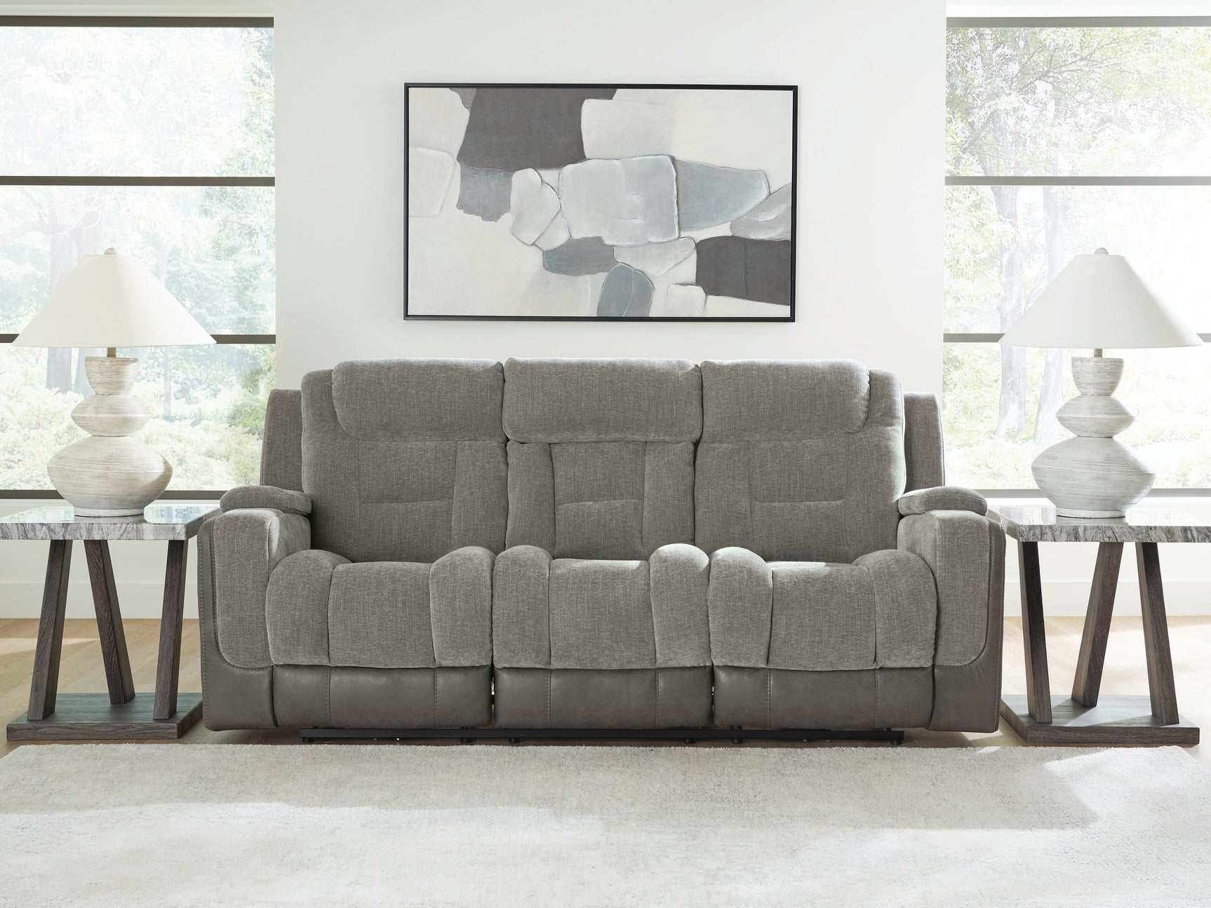 Mixed Motion Shadow Power Reclining Sofa (Online Special Price)