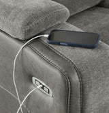 Mixed Motion Shadow Power Reclining Sofa (Online Special Price)