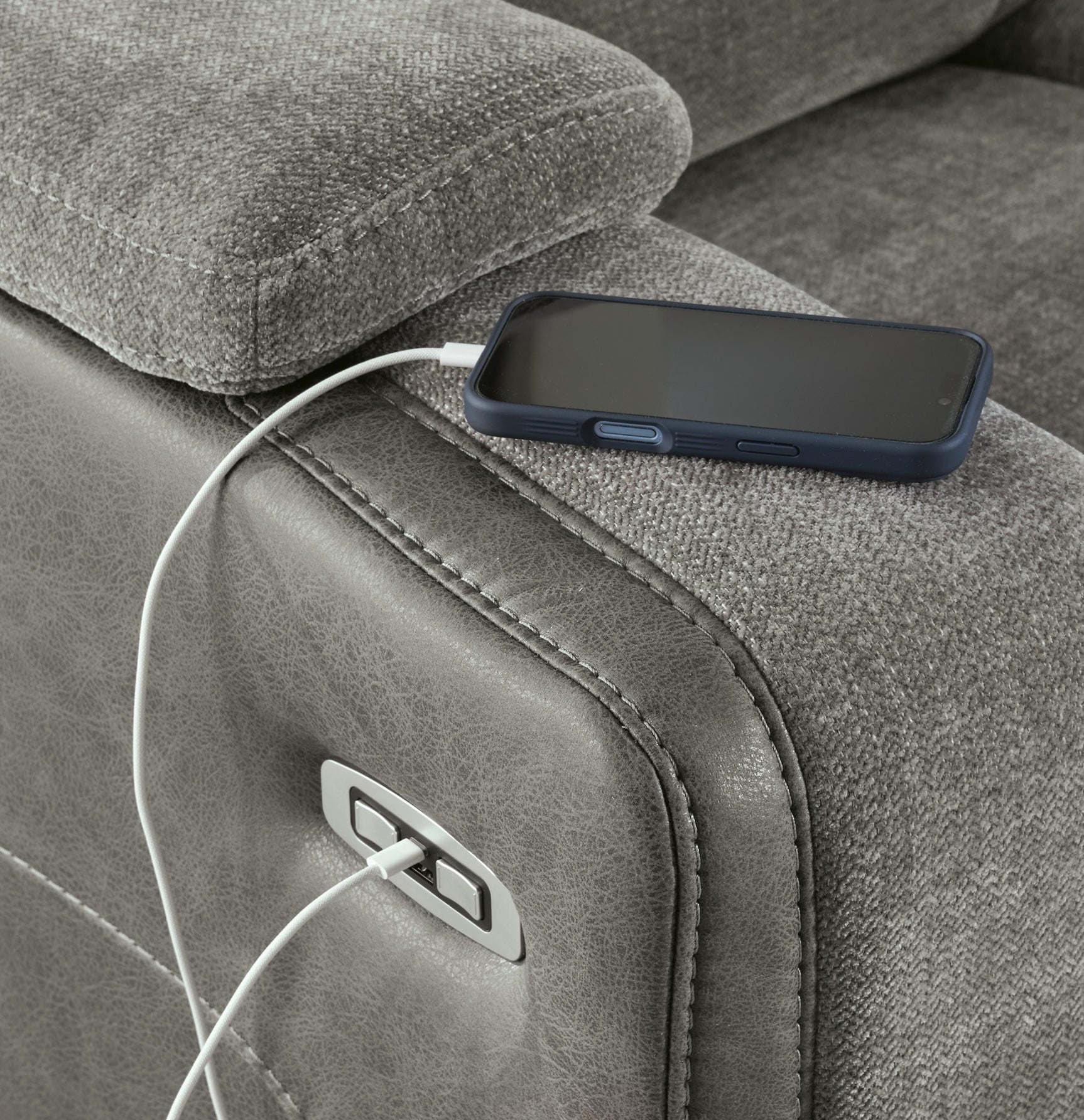 Mixed Motion Shadow Power Reclining Sofa (Online Special Price)