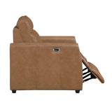 Equinox Brown Power Reclining Chair With Rounded Track Arms