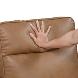 Equinox Brown Power Reclining Chair With Curved Track Arms