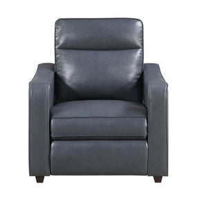 Equinox Gray Power Reclining Chair With Curved Track Arms