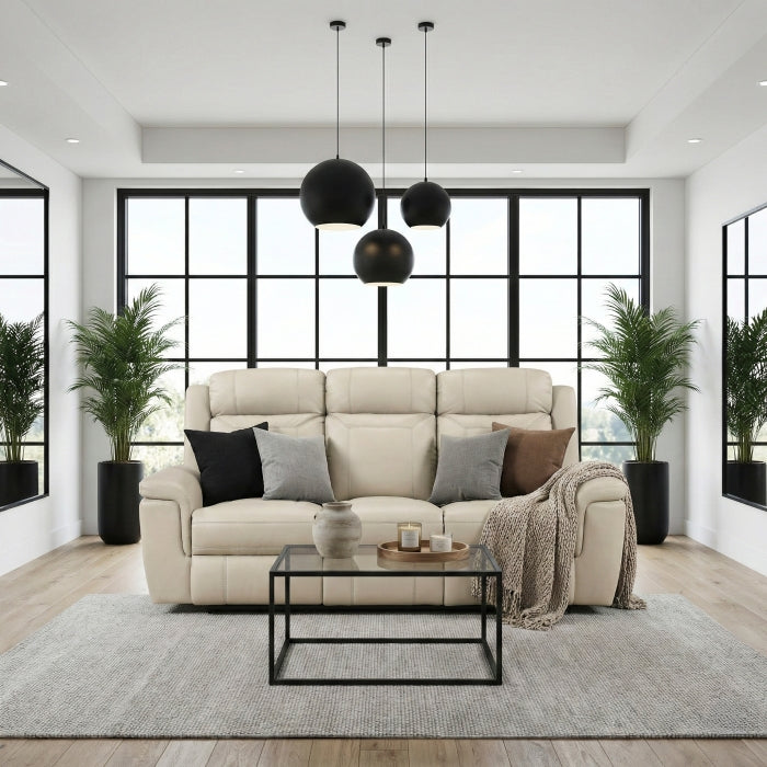 Nest Beige Double Reclining Sofa