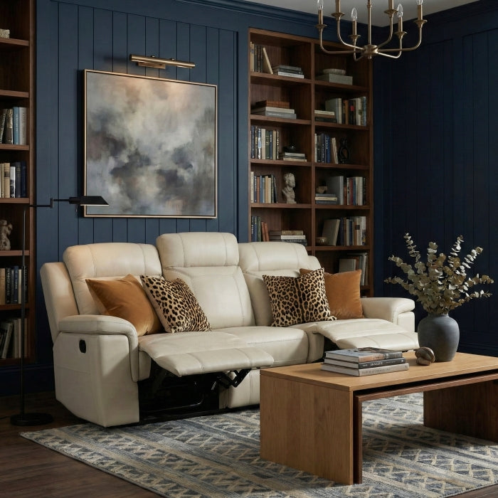 Nest Beige Double Reclining Sofa