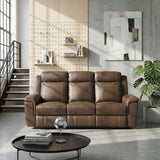 Nest Brown Double Reclining Sofa