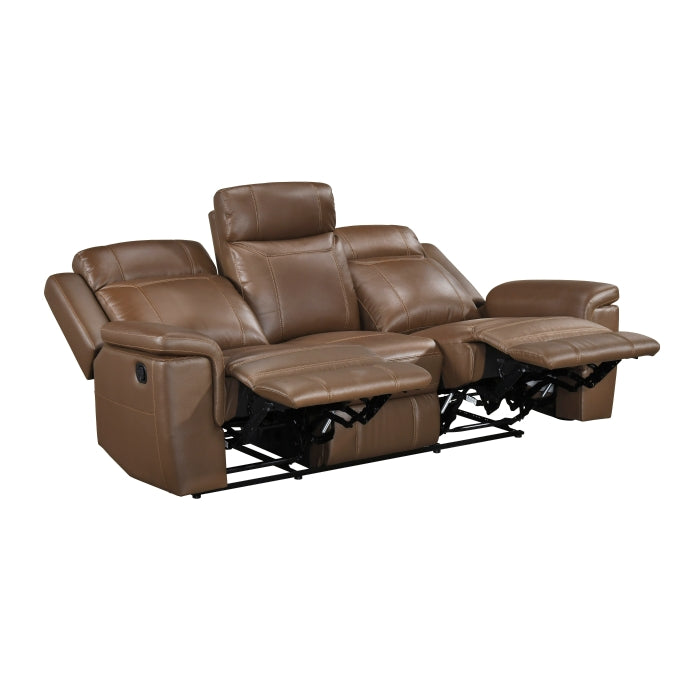 Nest Brown Double Reclining Sofa