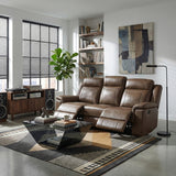Nest Brown Double Reclining Sofa