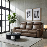 Nest Brown Double Reclining Sofa