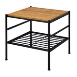 Kande Oak/Black End Table