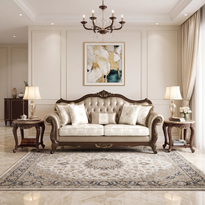 Regal White Sofa